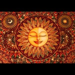 Celestial Sunshine Tapestry